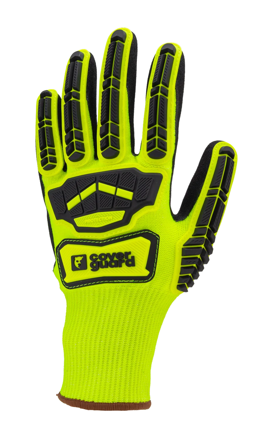 Lot de 5 - Gants anti-coupure jaune nitrile noir + TPR EUROCUT IMPACT image