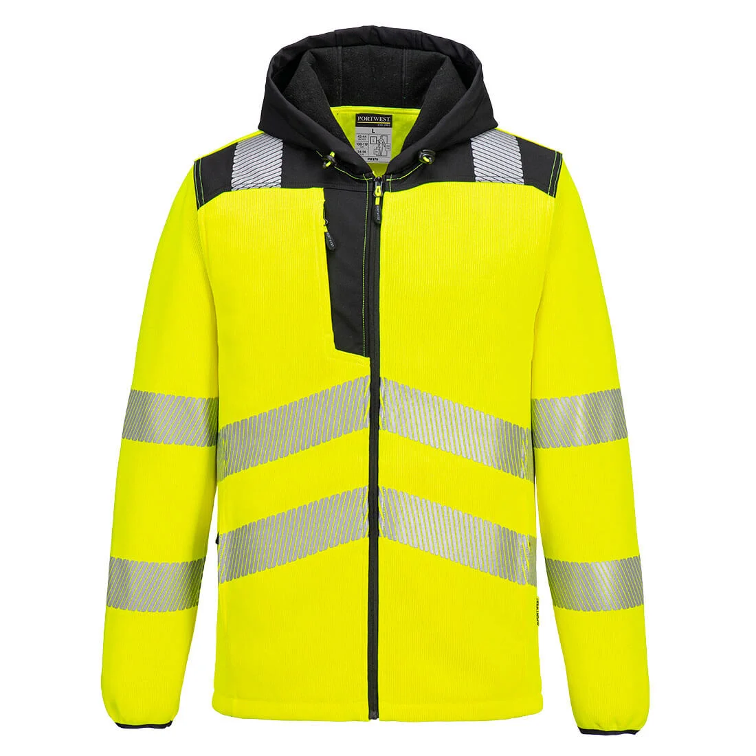 Polaire technique Hi-Vis PW3 Jaune/Noir image