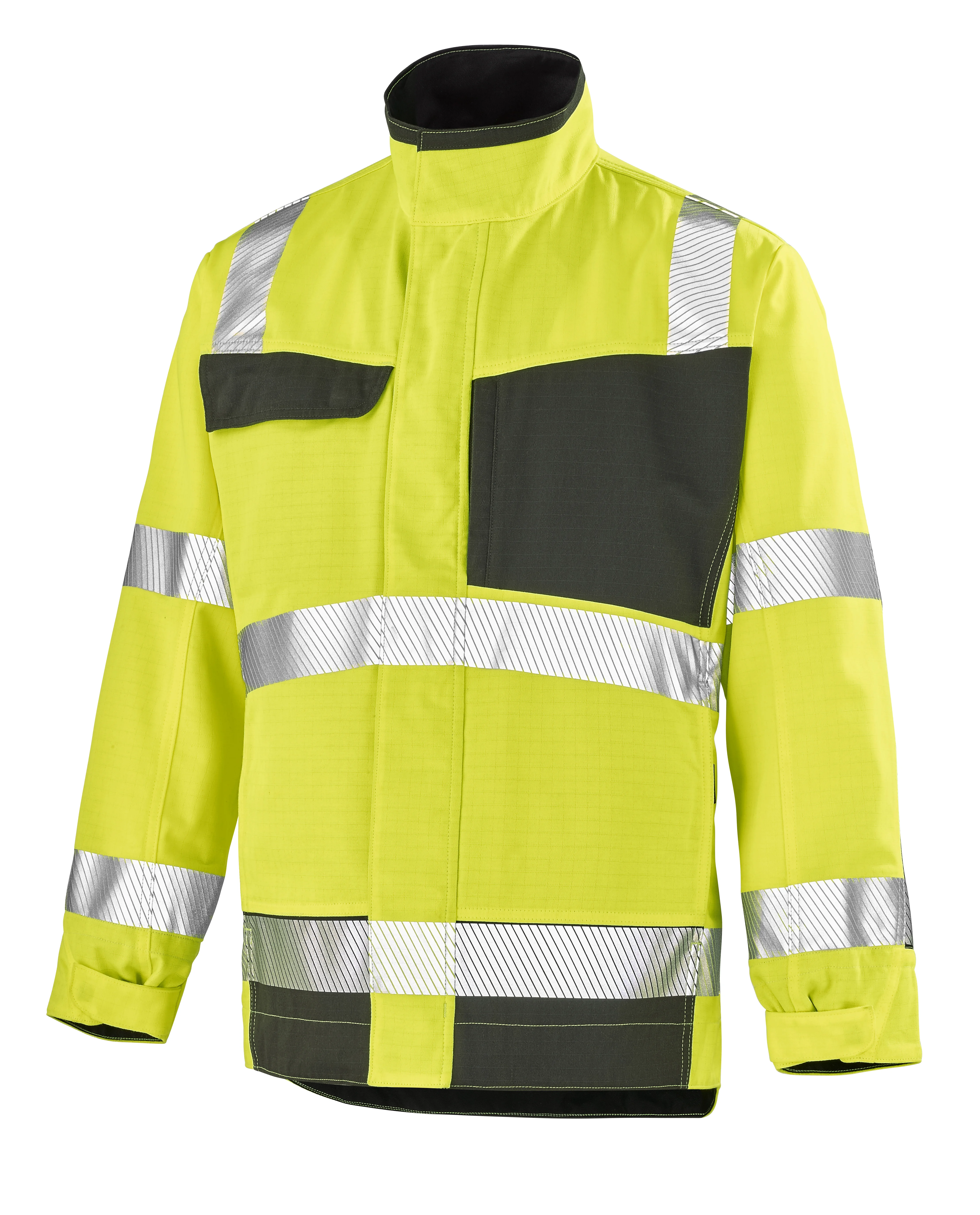 BLOUSON FLUO ADVANCED JAUNE FLUO/GRIS CHARCOAL image