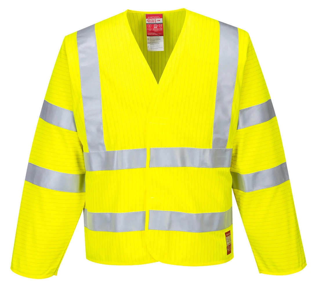 Gilet HV ML Antistatique - Résistante à la flamme Jaune image