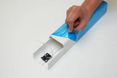 Goulotte Super Optimal Long 2ml - blanc 9003 avec film de protection image