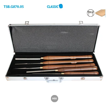 Coffret de 5 outils de tournage Classic image