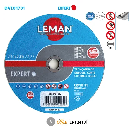 Disque à tronçonner plat fin Inox Expert image