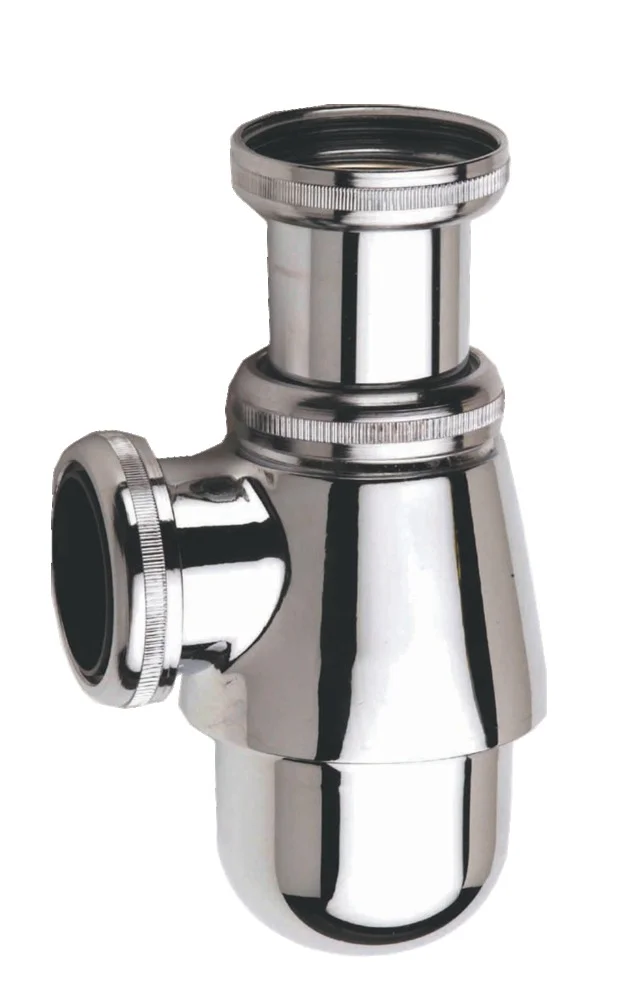 Siphon lavabo réglable laiton chromé image