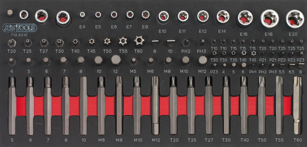 Module d'embouts de vissage et douilles TORX®, 88 pièces image