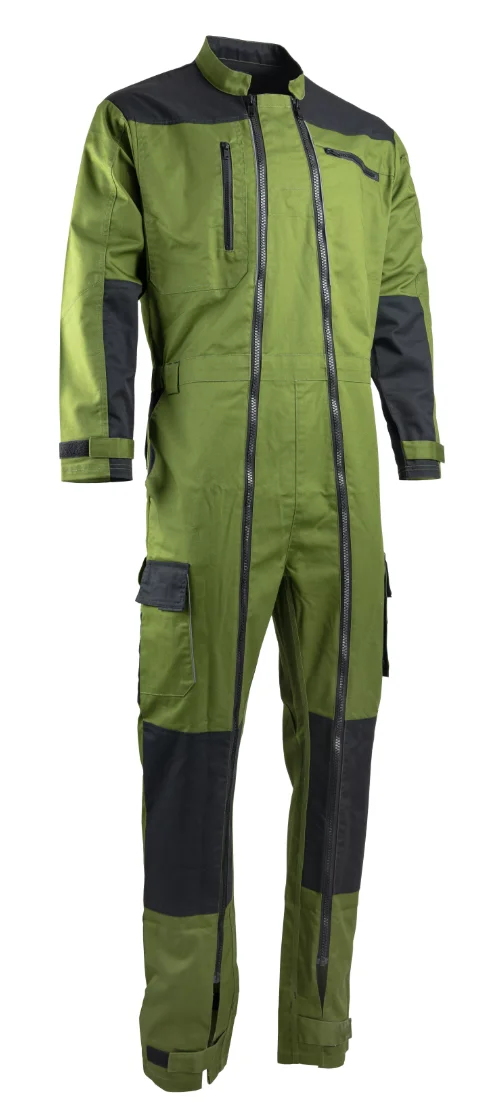 Combinaison de travail TRIDENT - VERT MOUSSE/NOIR image