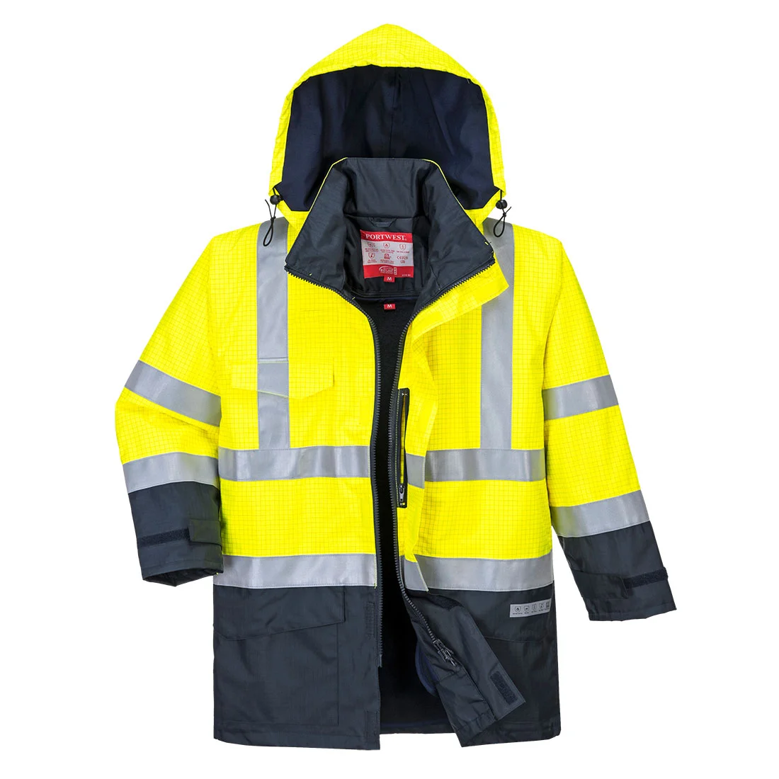 Parka HV Bizflame Rain Multi-risques Jaune/Marine image