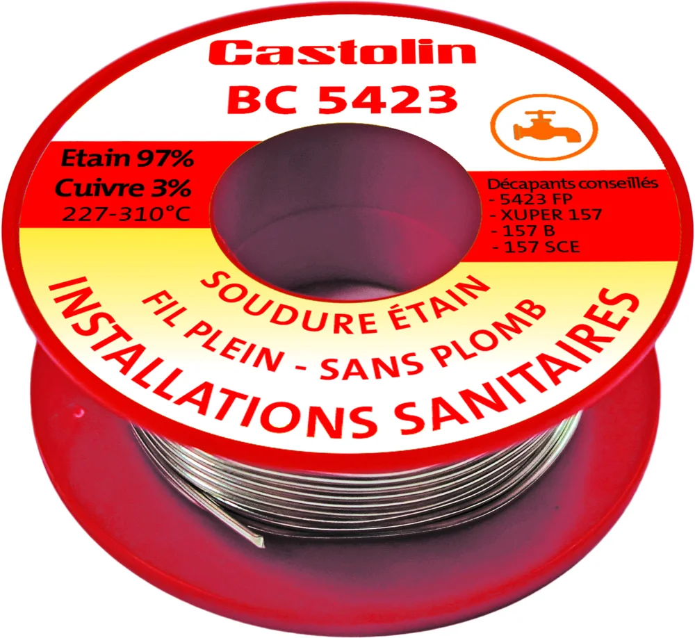 Bobine BC5423 - brasage tendre sans plomb alliage étain/cuivre 3% image
