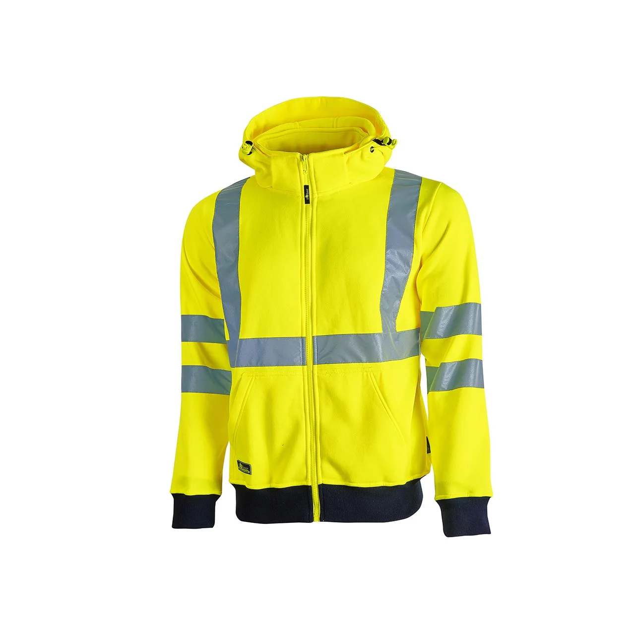 Sweat de travail haute visibilité avec zip MELODY - Jaune Fluo image