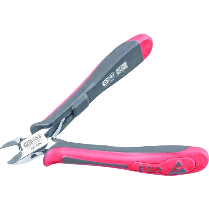 Pince électronique coupante diagonale tête ronde bec biseauté pour fibre optique, 125 mm image