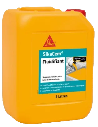 SikaCem Fluidifiant - Superplastifiant haut réducteur en eau - Brun image