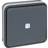 Bouton poussoir lumineux encastré - 10A - IP55 - OXXO image 1
