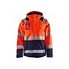 Veste de travail hardshell stretch 2D haute visibilité 4987 - Orange fluo/Noir image 0