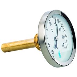 Thermomètre bimétallique plongeur axial - 15x21 - cadran Ø63mm image