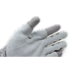 Lot de 10 paires de gants anti-coupure avec patch cuir EUROCUT STRONG P110 CHALEUR - Enduit PU Gris image 2