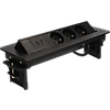 Bloc prises pivotant 3 prises 2P+T  +2 USB image 1