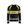 T-shirt de travail manches longues haute visibilité 3510 - Noir/Jaune fluo image 0