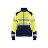 Sweat de travail zippé haute visibilité femme 3508 - Jaune/Marine image 0