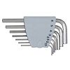 Jeu de 7 clés mâles INOX 6 pans, courtes image 0