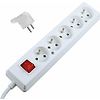 BLOC MULTIPRISES 5 PRISES 2P+T AVEC INTERRUPTEUR CABLE 3M H05VV-F 3G1,5 IP20 image 0