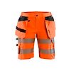 Short de travail haute visibilité stretch femme 7186 - Orange image 0