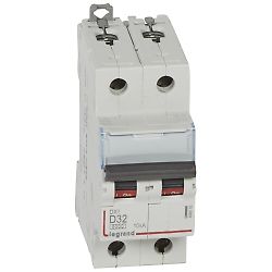 Disjoncteur modulaire bipolaire courbe D image