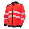 SWEAT ZIPPE VALLOUISE ROUGE FLUO/NOIR image 4