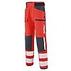 PANTALON TWIST HV ROUGE FLUO / GRIS CHARCOAL image 9