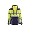 Veste de travail hardshell stretch 2D haute visibilité 4496 - Jaune fluo/Marine image 0