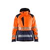 Veste de travail hardshell haute visibilité femme 4436 - Orange/Marine image 0