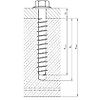 Vis a béton tête hexagonale - Acier électrozingué - HOMOLOGUÉ ETE option 1 image 2
