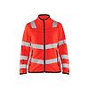 Veste de travail micropolaire haute visibilité femme 4966 - Rouge fluo image 0