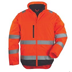 Veste 2 en 1 de travail haute visibilité HI-WAY - Orange Fluo image