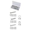Assortiment de vis pour métal et bois, de rondelles et d'écrous, 347 pcs image 0