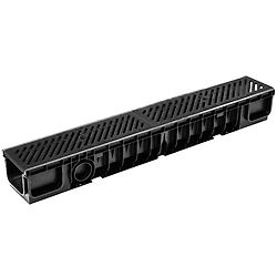 Caniveau Taurus avec 2 grilles en fonte - 130 x 75 x 1 000 mm image