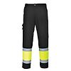 Pantalon combat Hi-Vis Bicolore Coton 245g Jaune/Noir image 4