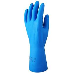 Lot de 10 paires de gants ACRYLONITRILE - Bleu non flocké image