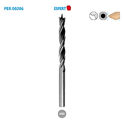 Foret hélicoïdal HSS bois perçage Expert image