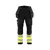 Pantalon de travail softshell haute visibilité Classe 1 1821 - Noir/Jaune image 0