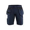 Short maintenance avec poches flottantes - Bleu marine/Jaune fluo image 0