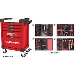 Servantes ULTIMATE 5 tiroirs équipées de 241 outils image