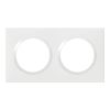 Plaque de finition dooxie 2 postes finition blanc image 0