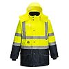 Parka Haute-Visibilité 7-en-1 Traffic Contrast Jaune/Marine image 5