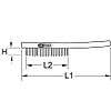 Brosse métallique en inox, L.290 mm image 6