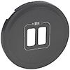 Enjoliveur Céliane - Graphite-Pour Chargeur double USB image 0