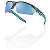 Lunette de protection éco-conçue demi-monture PC/TPR TRYON - Noir/Bleu image 6