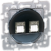Prise double RJ45 Cat6 grade 2 TV/STP - SQUARE image 2