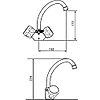 Mélangeur lavabo Ariane - chrome image 1