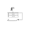 Caisson meuble suspendu Ancodesign avec Led - Blanc brillant image 1