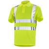 POLO MANCHES COURTES FLUO BASE 2 JAUNE FLUO image 0